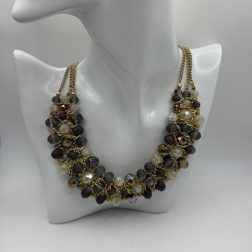 Multicolored Layered Beaded Necklace